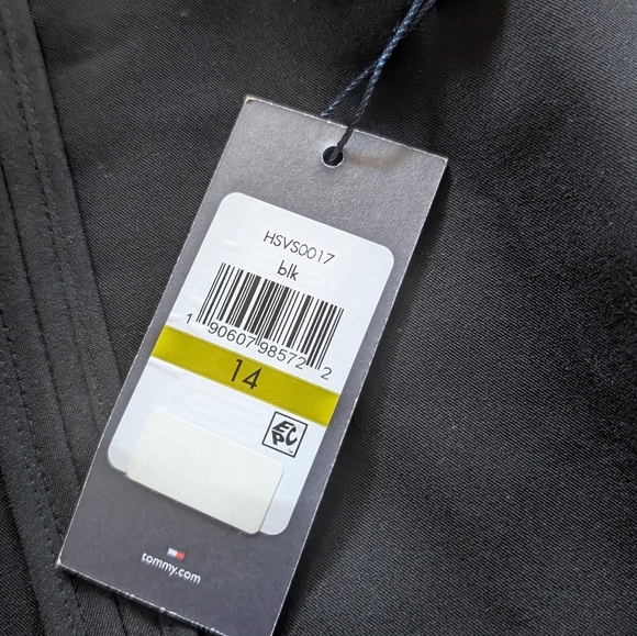 New With Tags Tommy Hilfiger Classic Black Business Pencil Skirt Size 14 - Picture 4 of 6